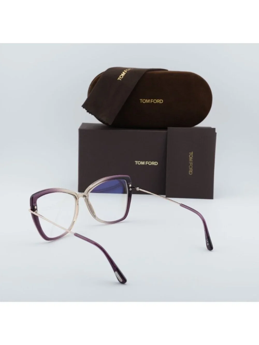 Tom Ford FT5882-B 083 Butterfly Eyeglasses 55mm - Violet / Blue Light Block